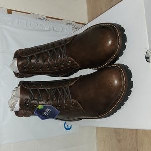 Sonoma ortholite men's brown boots Stratford EzZip Size 10